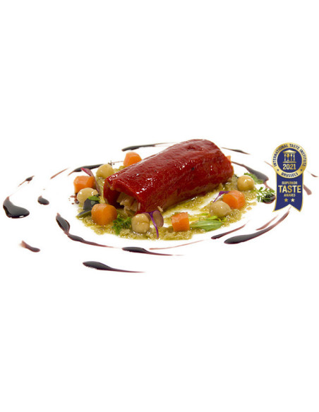 Pimiento Rojo asado a la brasa. Bandeja 200gr